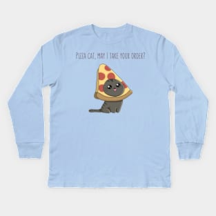 Pizza Cat Kids Long Sleeve T-Shirt